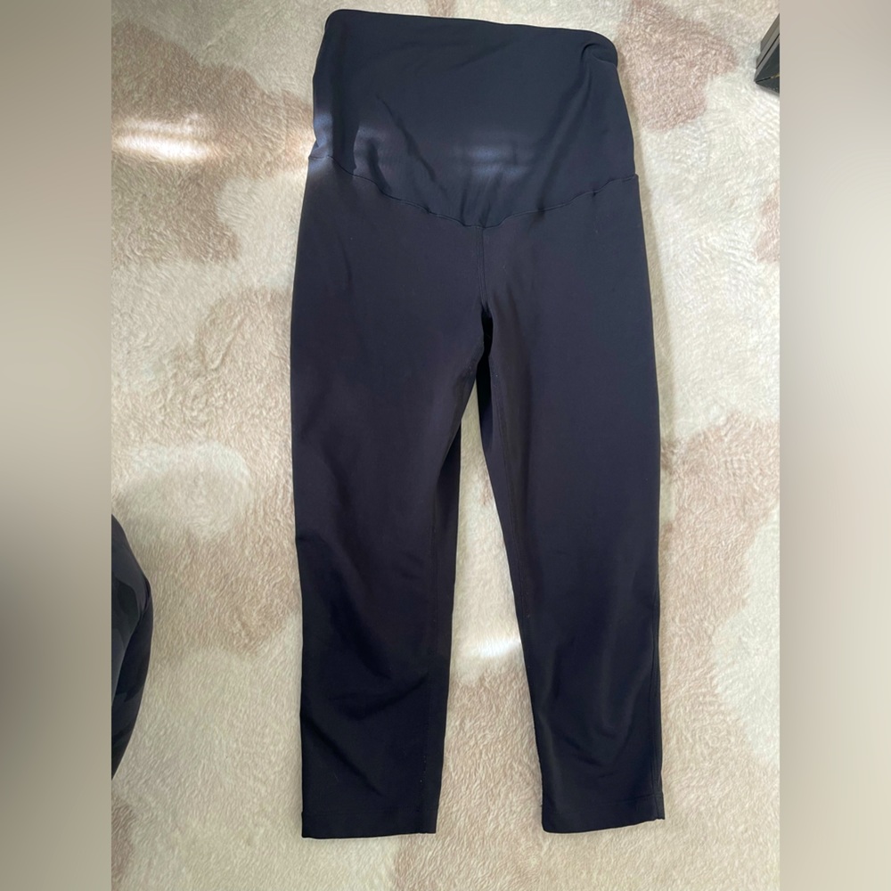 Zella maternity cropped black leggings